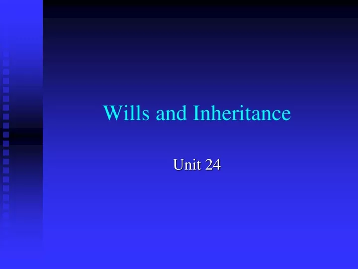 wills and inheritance