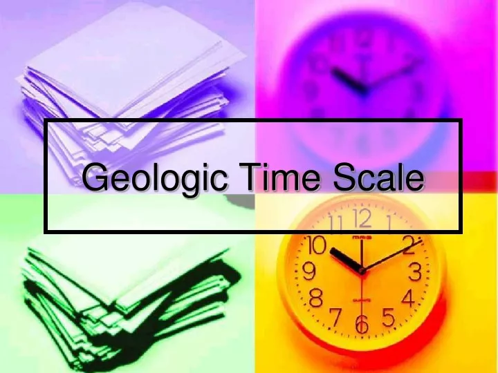 geologic time scale