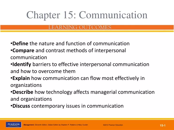 chapter 15 communication