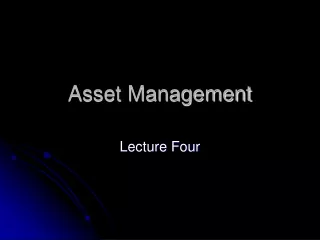 Asset Management