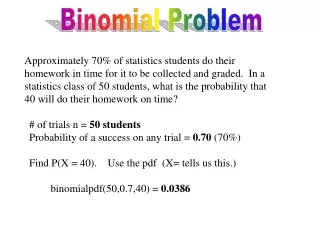 Binomial Problem