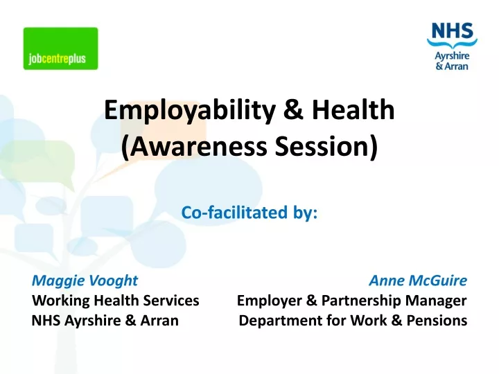 employability health awareness session