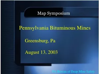 Pennsylvania Bituminous Mines