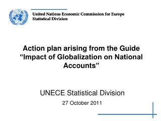 Action plan arising from the Guide “Impact of Globalization on National Accounts ”