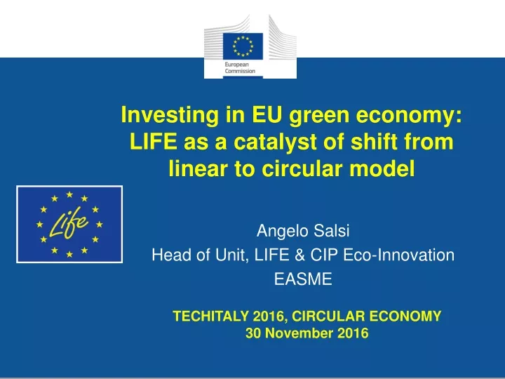 investing in eu green economy life as a catalyst of shift from linear to circular model