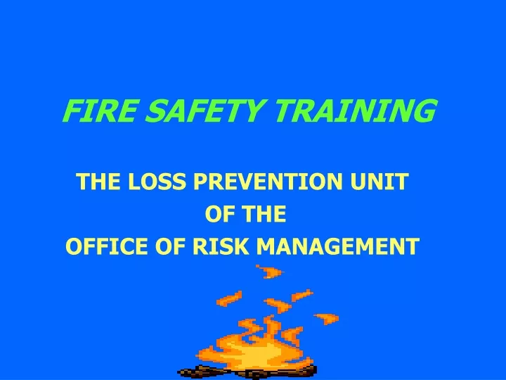 fire safety training