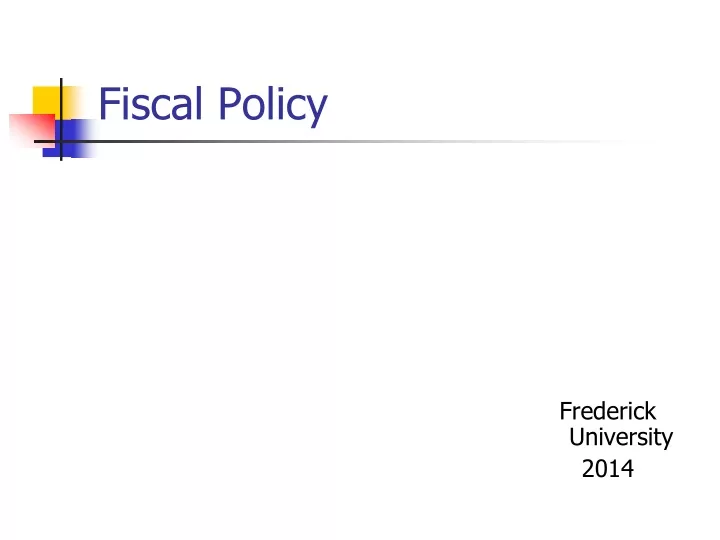 fiscal policy