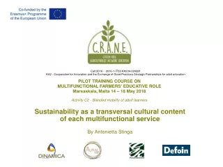 Sustainability as  a  transversal  cultural  content  of  each multifunctional service