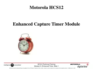 Motorola HCS12  Enhanced Capture Timer Module