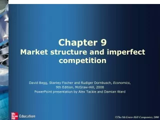 Chapter 9 Market structure and imperfect competition