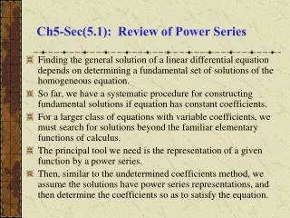 Ch5-Sec(5.1):  Review of Power Series .