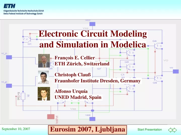 electronic circuit modeling and simulation