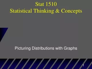 Stat 1510  Statistical Thinking &amp; Concepts