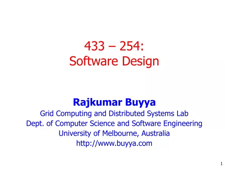 433 254 software design