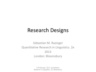 Research Designs