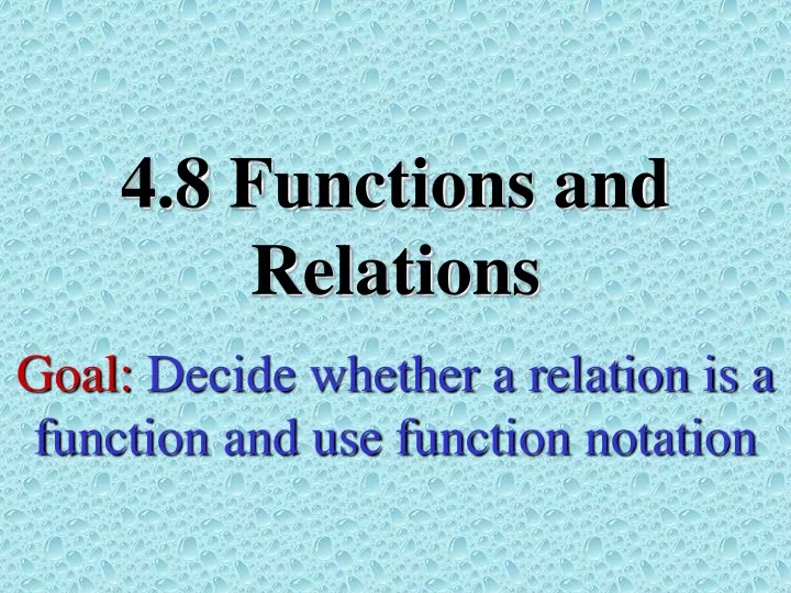 4 8 functions and relations