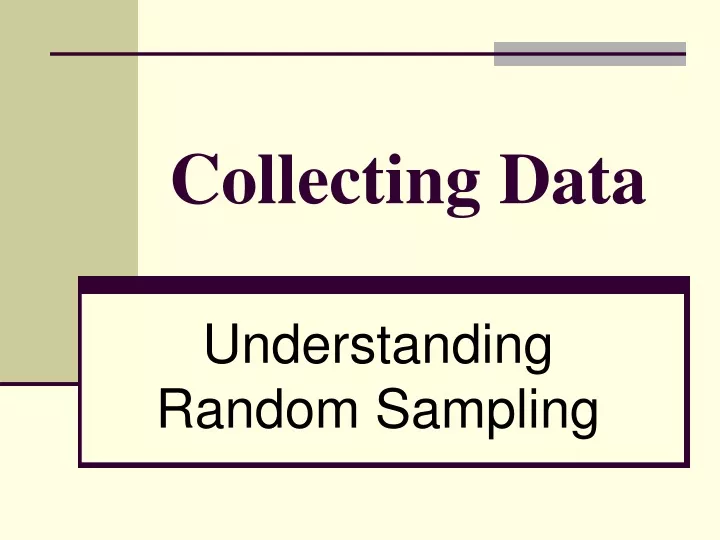 collecting data
