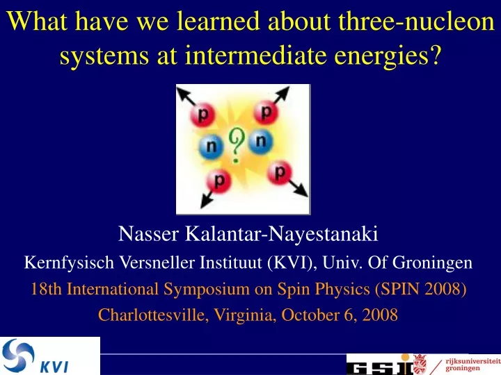 what have we learned about three nucleon systems at intermediate energies