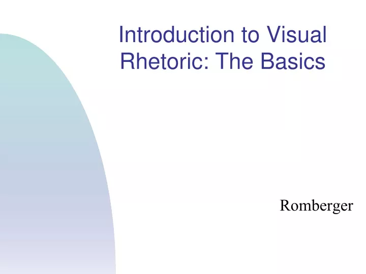 introduction to visual rhetoric the basics