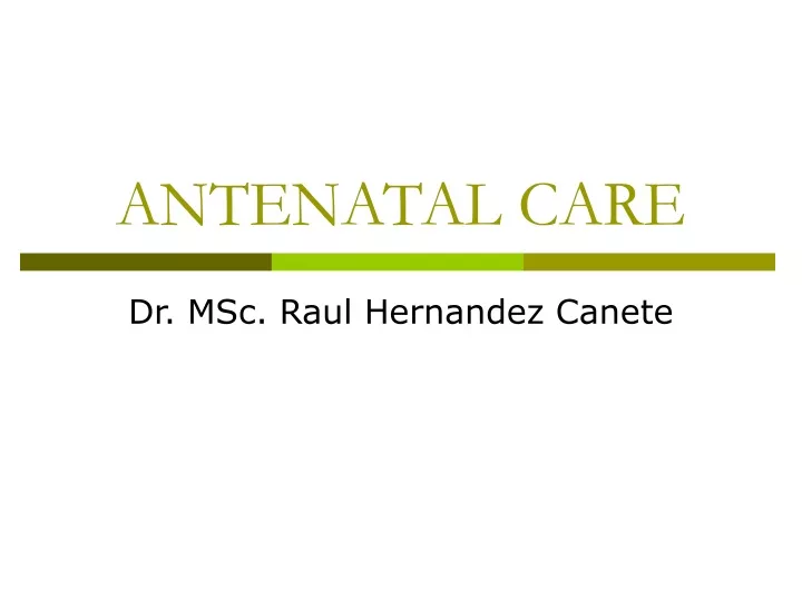 antenatal care
