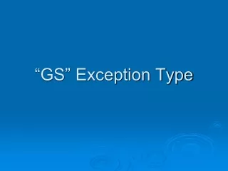 “GS” Exception Type