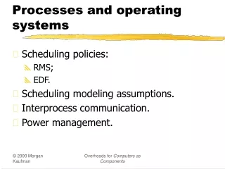 Processes and operating systems