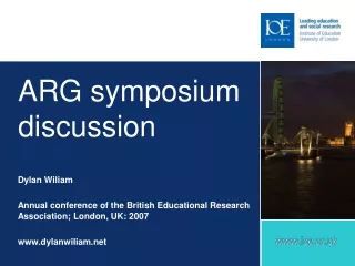 ARG symposium discussion