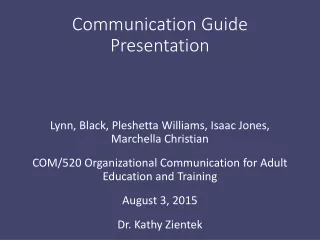 Communication Guide Presentation