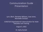 Communication Guide Presentation - slide 1