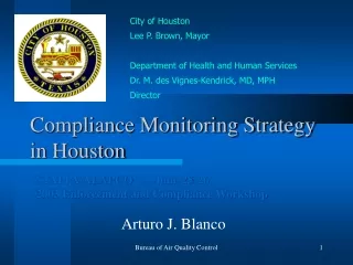 Compliance Monitoring Strategy in Houston
