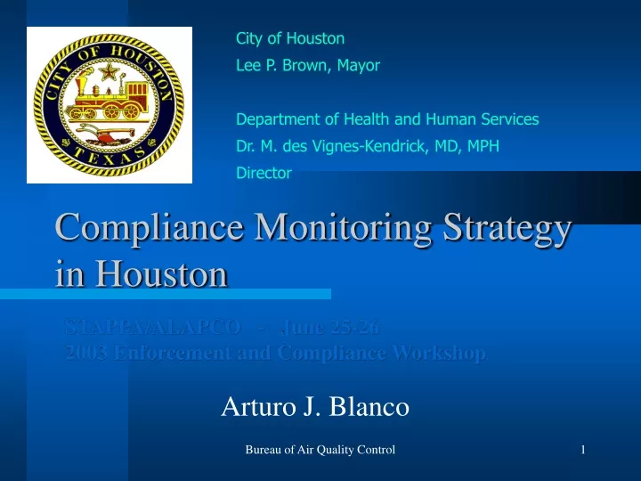 compliance monitoring strategy in houston