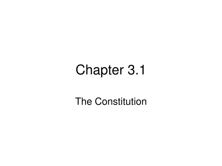 the constitution