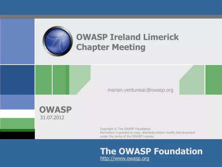 owasp ireland limerick chapter meeting