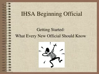 IHSA Beginning Official