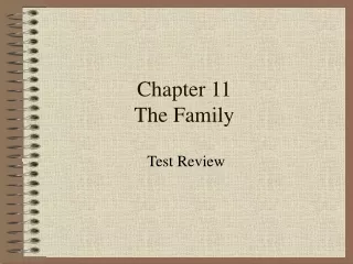 Chapter 11 The Family