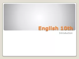 English 10th