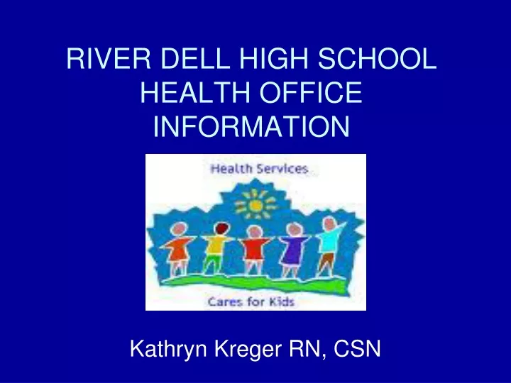 river dell high school health office information