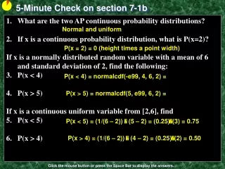 5-Minute Check on section 7-1b