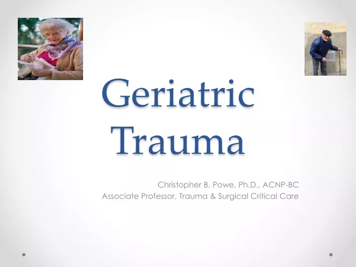 geriatric trauma