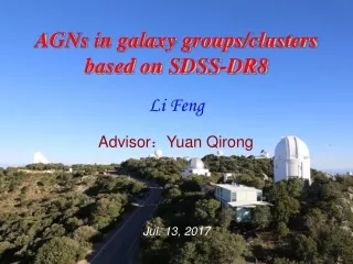 AGNs in galaxy groups/clusters  based on SDSS-DR8