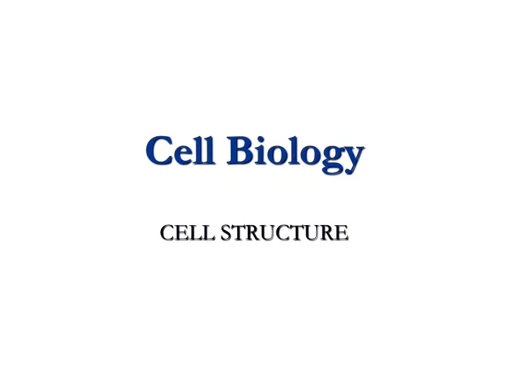 cell biology