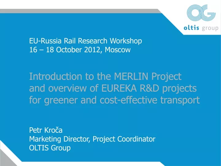 eu russia rail research workshop 16 18 october