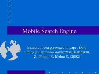 Mobile Search Engine