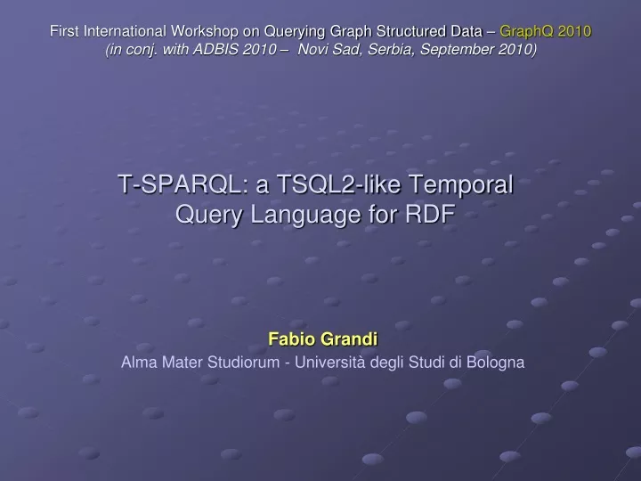 t sparql a tsql2 like temporal query language for rdf