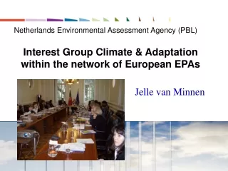Interest Group Climate &amp; Adaptation within the network of European EPAs