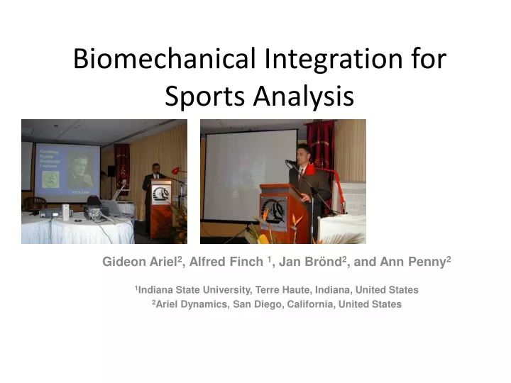 biomechanical integration for sports analysis