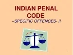 INDIAN PENAL CODE - slide 1