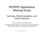 PEHRPP Applications Working Group