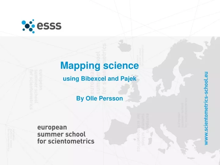 mapping science using bibexcel and pajek by olle
