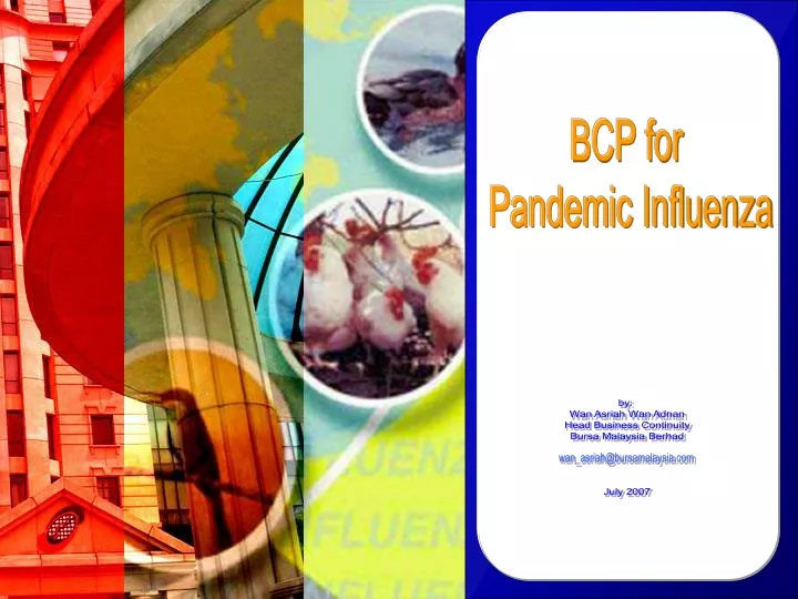 bcp for pandemic influenza